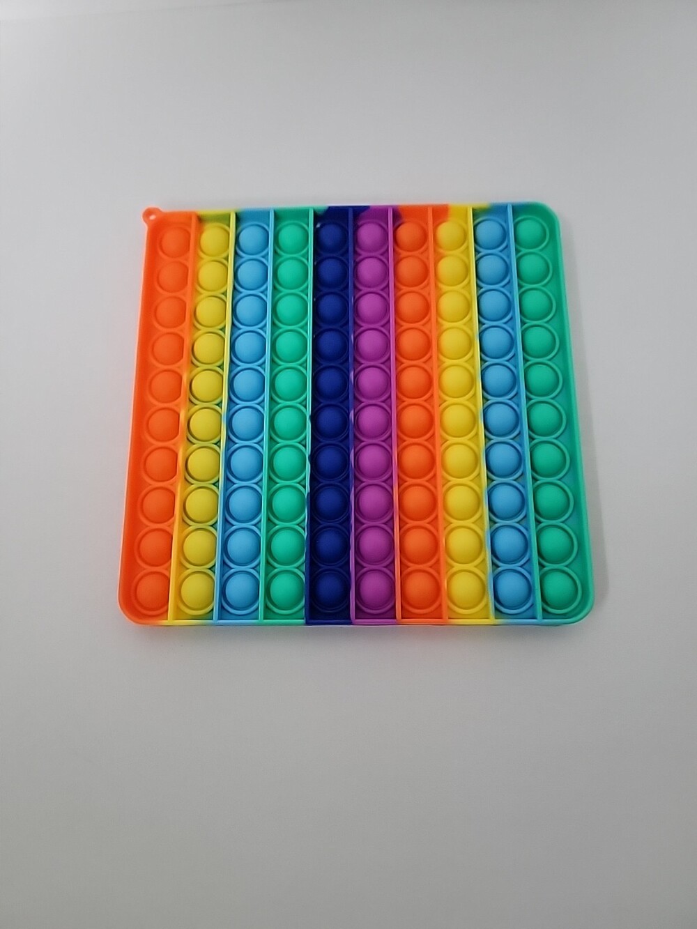 Rainbow Square Silicone Tactile Sensory Pop It Fidget Toy